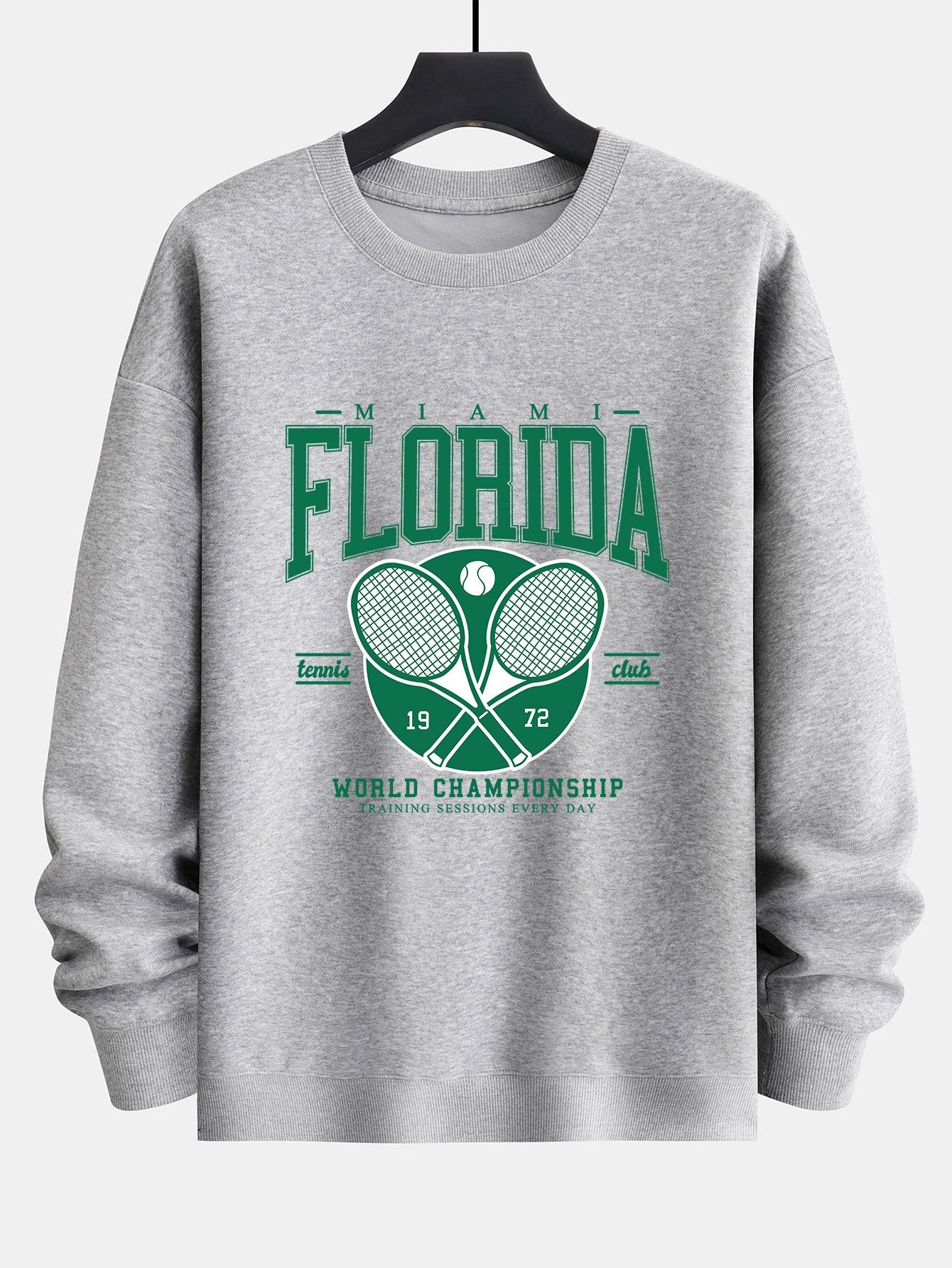 Florida Tennis Print Relax Fit Sweatshirt